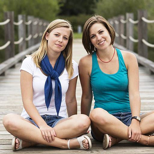 Two Friends Enjoying a Summer Day