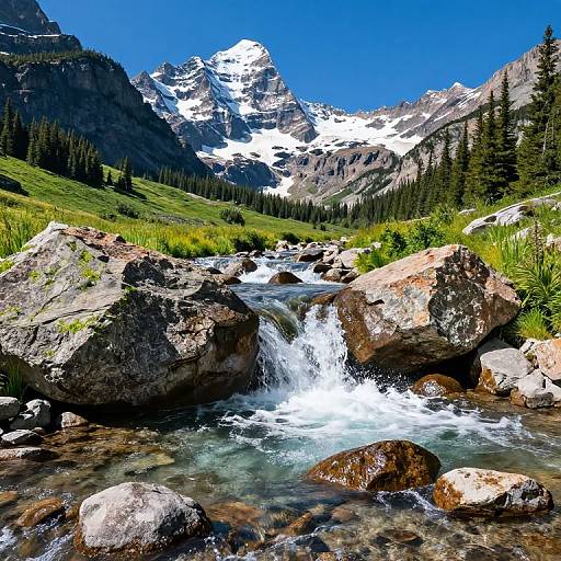 Glacier National Park Scenic Waterfall