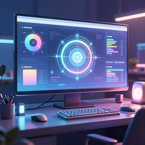 Futuristic AI Digital Art Generator