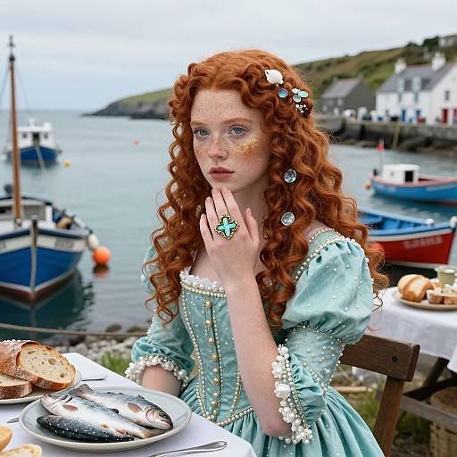 Renaissance Irish Maid by the Cove