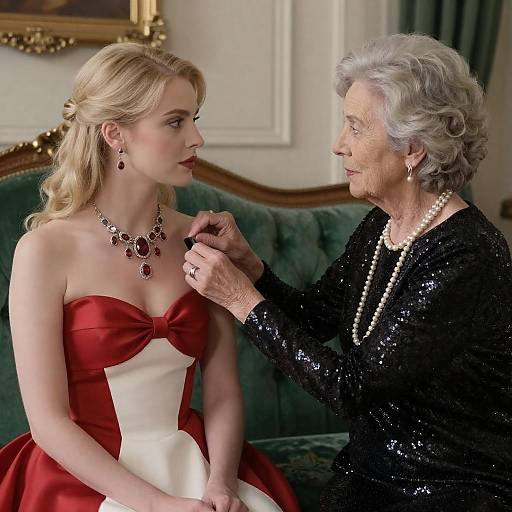 Intimate Portrait of Elegance and Friendship