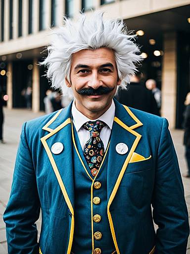 Man in Quirky Fancy Dress Costume