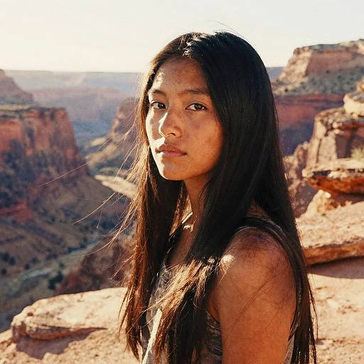 Evocative Native American Woman Portrait