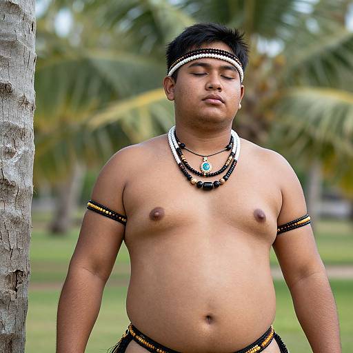 Samoa Male National Costume Outdoors