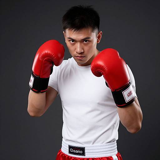 Man in Tough Boxer Costume