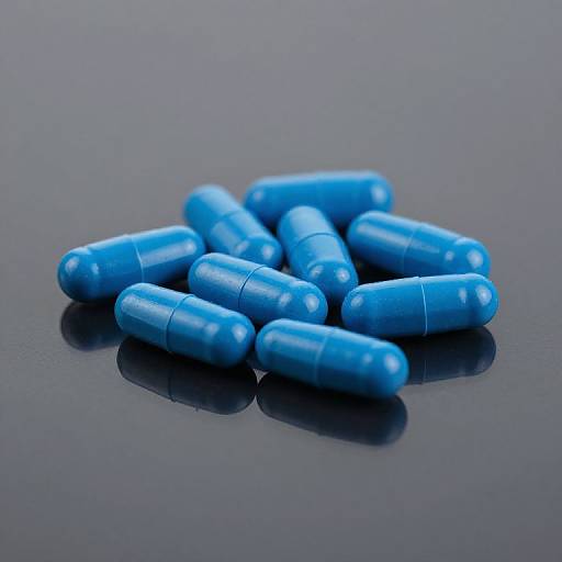 Viagra Pills on Glossy Surface