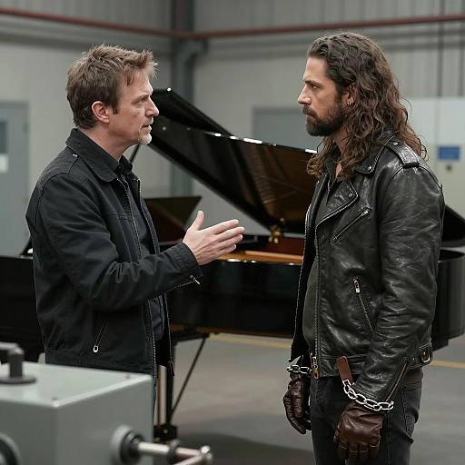 Dramatic Encounter in an Industrial Setting