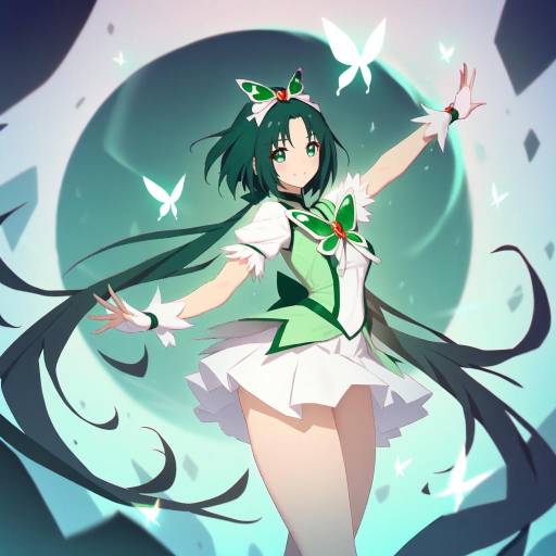 Illustration of Akimoto komachi, precure in the style of Rekaerb maerd