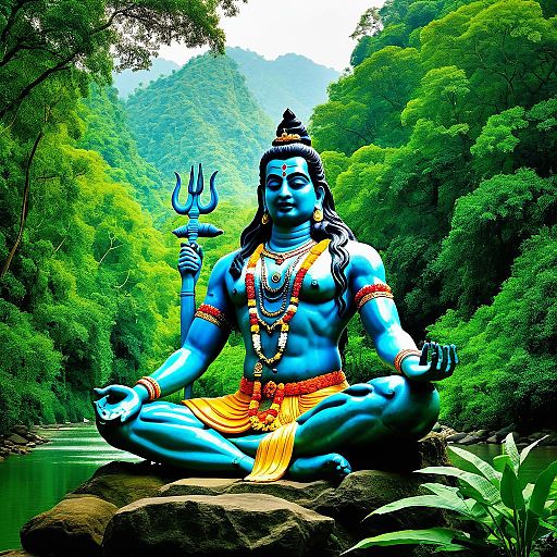 Shiva: Serene Transformation in Nature