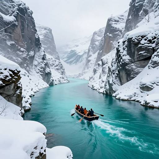 Surreal Turquoise River Journey