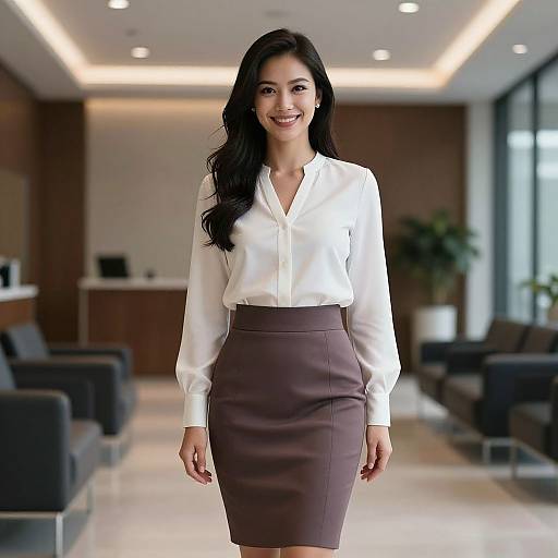 Chic Professional Portrait in Office