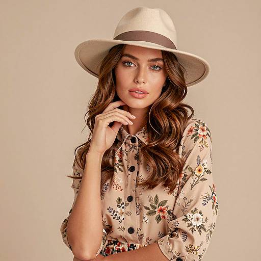 Elegant Portrait of a Fashionable Woman