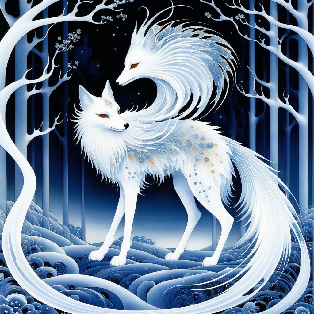 Surreal Ethereal Fox Spirit Artwork