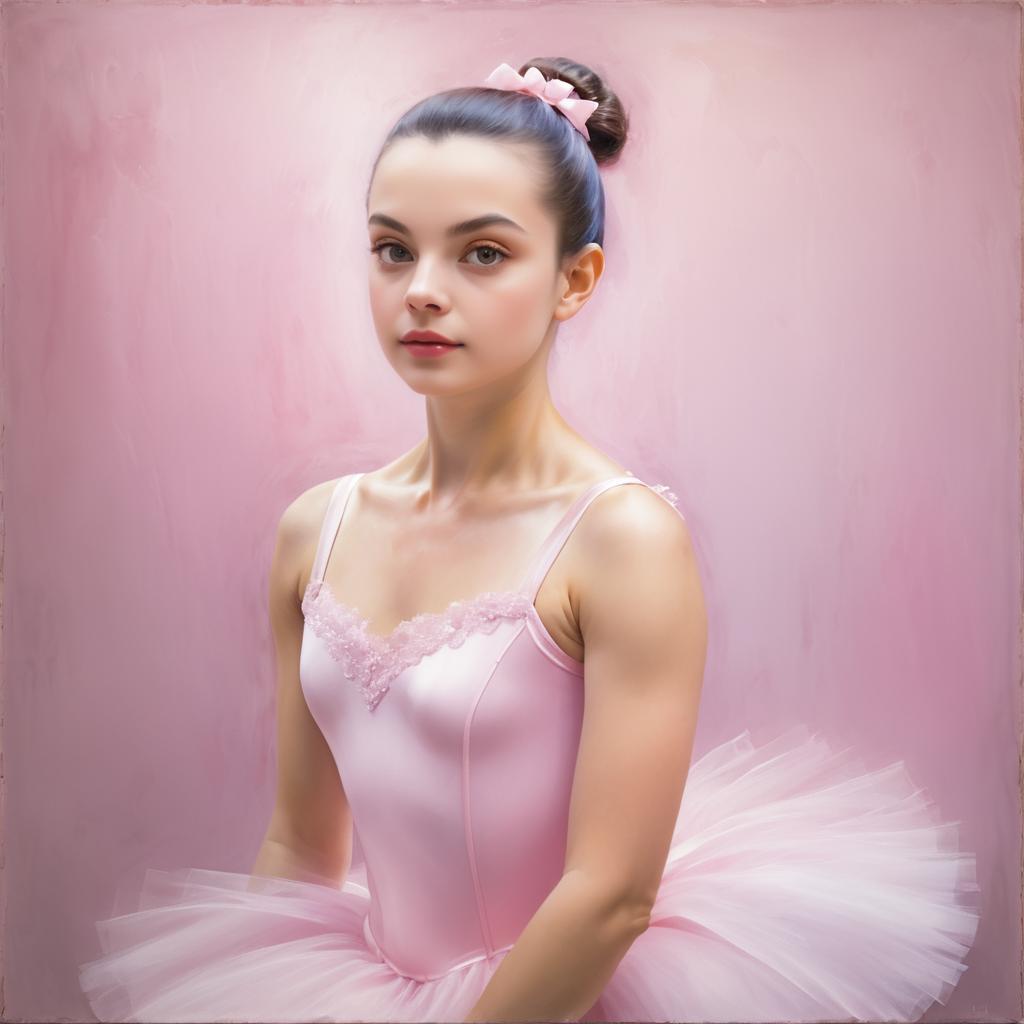 Romantic Ballerina Portrait in Soft Focus