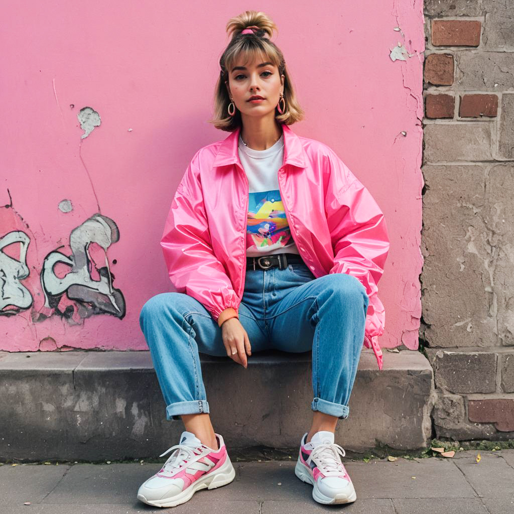 Retro 80s Fashion: A Vibrant Photo