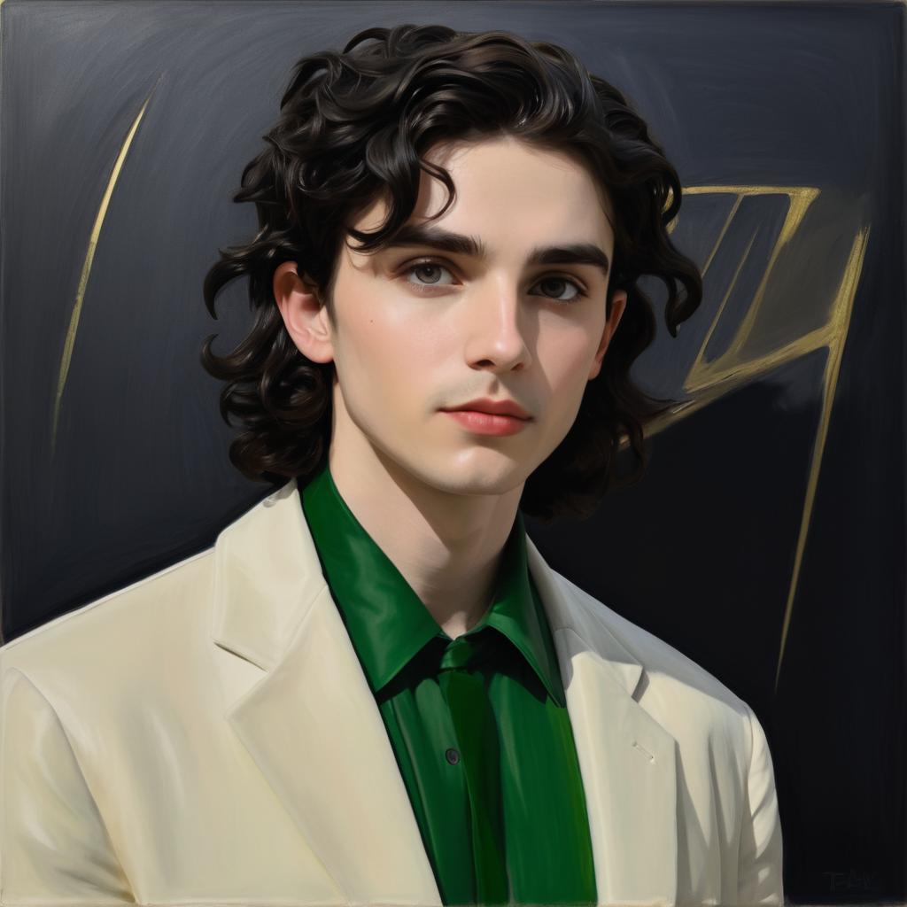 Timothée Chalamet as Quake in Hopper Style