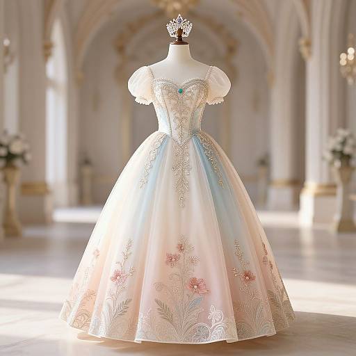 Elegant Fantasy Princess Dress Design