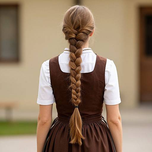 Woman in Bavarian Traditional Costume