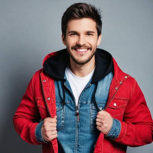 Stylish Solo Male with Facial Hair
