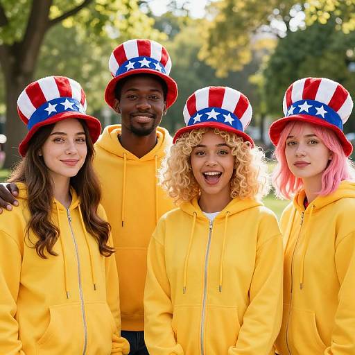 Diverse Group in Festive Park