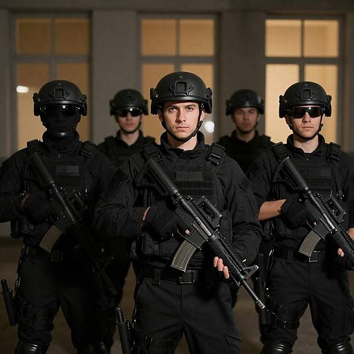Tactical Soldiers in Urban Setting