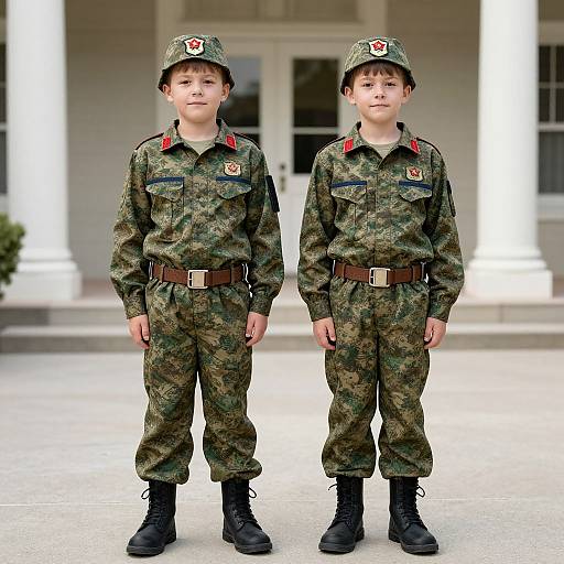 Matching Sibling Military Uniform Costume