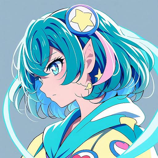 Illustration of Hagoromo lala, precure in the style of Mamiyama