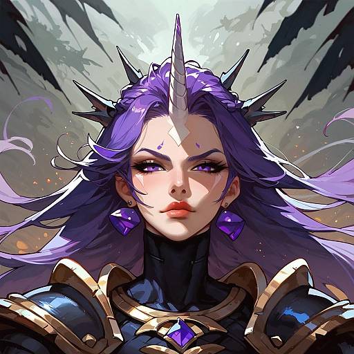 Frowning Forest Girl, Unicorn Overlord Armor