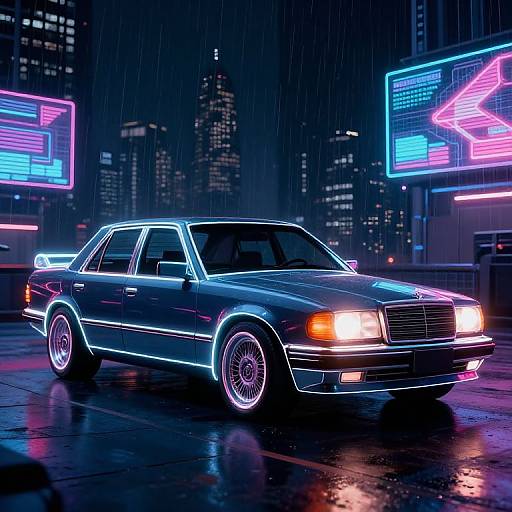 Retro-Futuristic W124 Classic Sedan