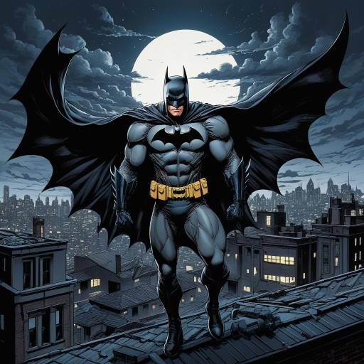 Brooding Superhero Rooftop Chase Scene