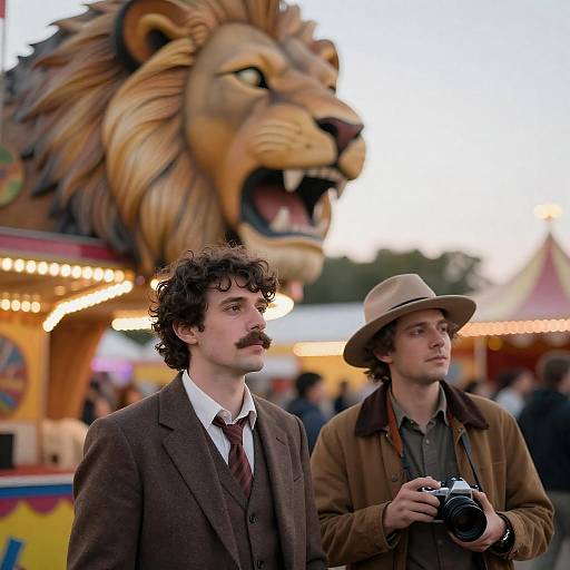 Carnival Portrait with Roaring Lion