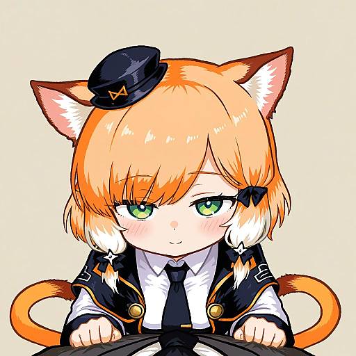 Illustration of Mousse (arknights), arknights in the style of Kotobuki (tiny life)