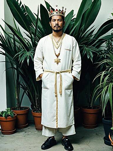 Philippine Royal Costume: Crowned Male Portrait