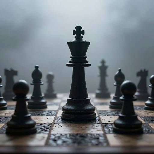 Misty Life-Sized Chess Battle