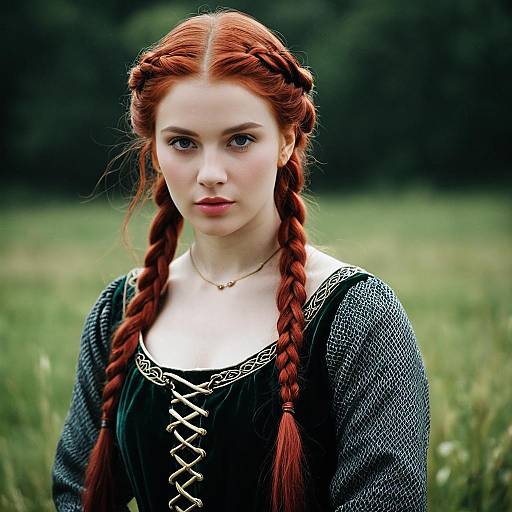 Realistic Medieval LARP Dress Portrait