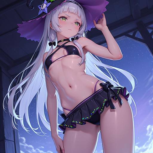 Illustration of Murasaki shion (hololive summer 2019), hololive in the style of Beeeeen
