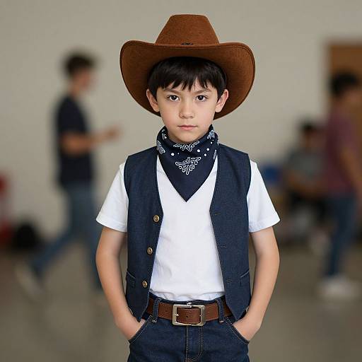 Kid in Stranger Things Cowboy Costume