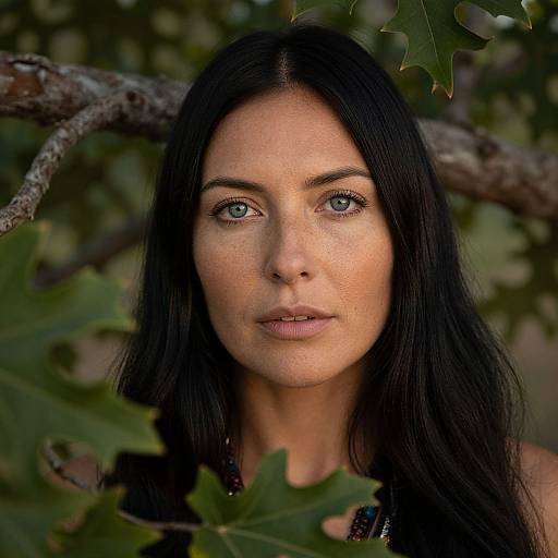 Enigmatic Native American Woman Portrait