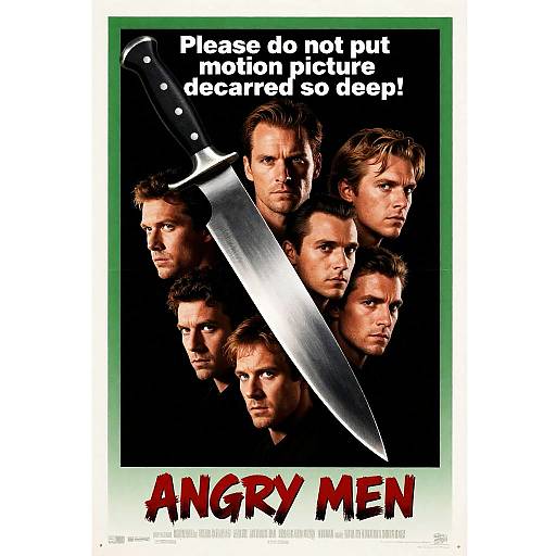 Intense Movie Poster for 'Angry Men'