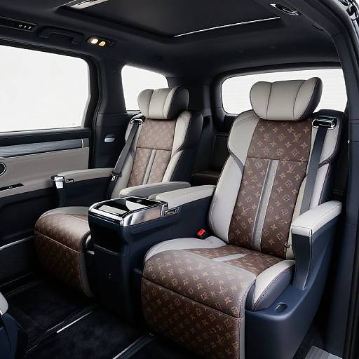 Modern Louis Vuitton Luxury Car Interior