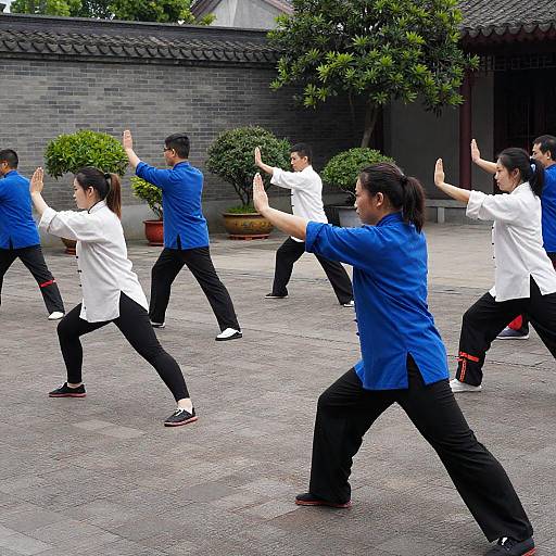 Cobblestone Kung Fu Group in Motion