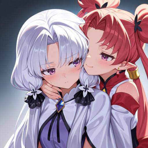 Illustration of Akagi towa, go! princess precure in the style of Yamamomo (plank)