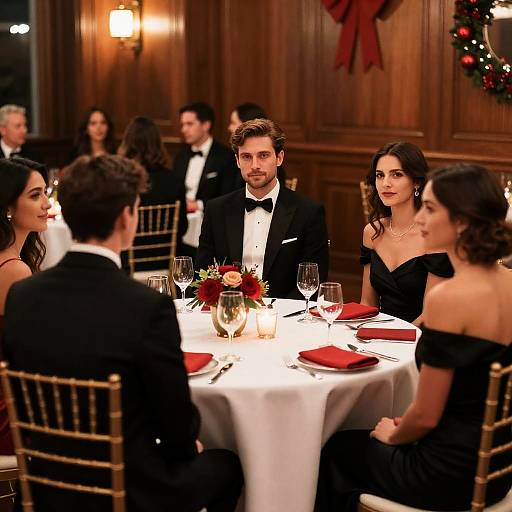 Elegant Formal Dinner Party Scene