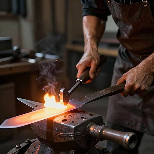 Cinematic Blacksmith Crafting Blade