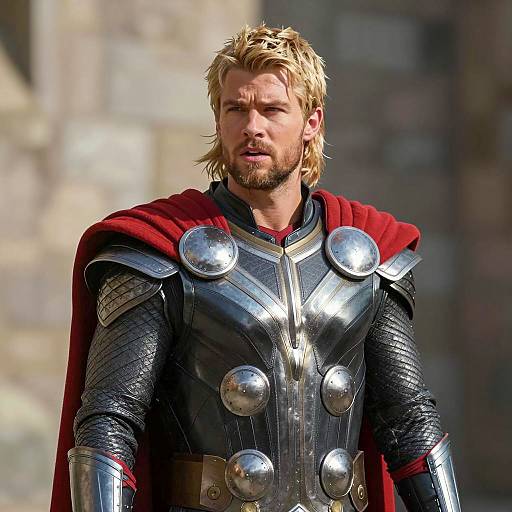 Handsome Young Man in Fantasy Armor