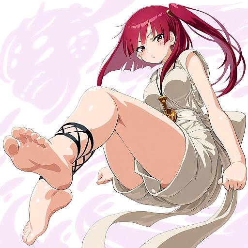 Illustration of Morgiana, magi the labyrinth of magic in the style of Dd (ijigendd)