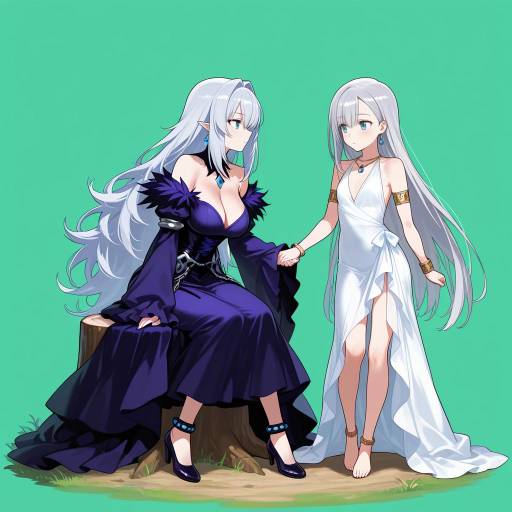 Gothic Elegance: Petite Woman in Nature Gothic Elegance: Petite Woman in Nature