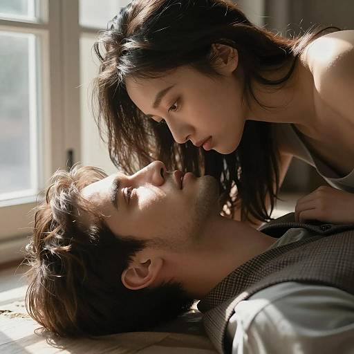 Intense Moment Between Two Characters