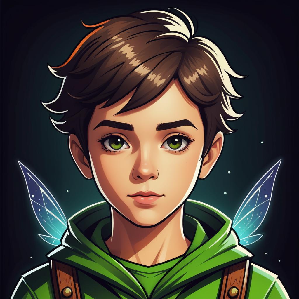 Dynamic Pixel Art Portrait of Young Thief