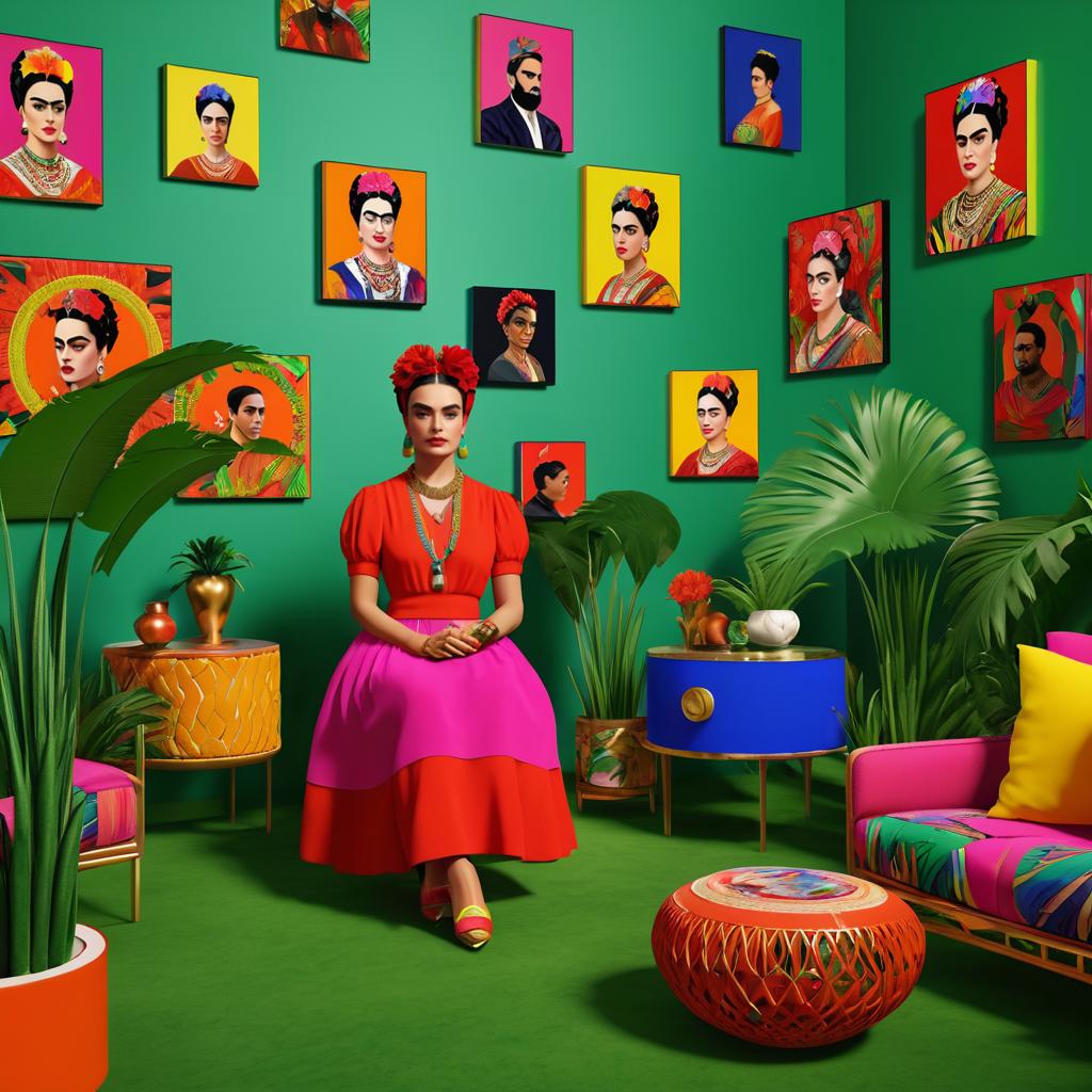 Vivid Ape Society in Surreal Frida Style